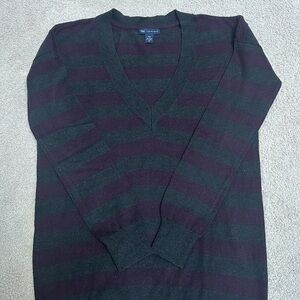 Gap striped tunic length sweaterer